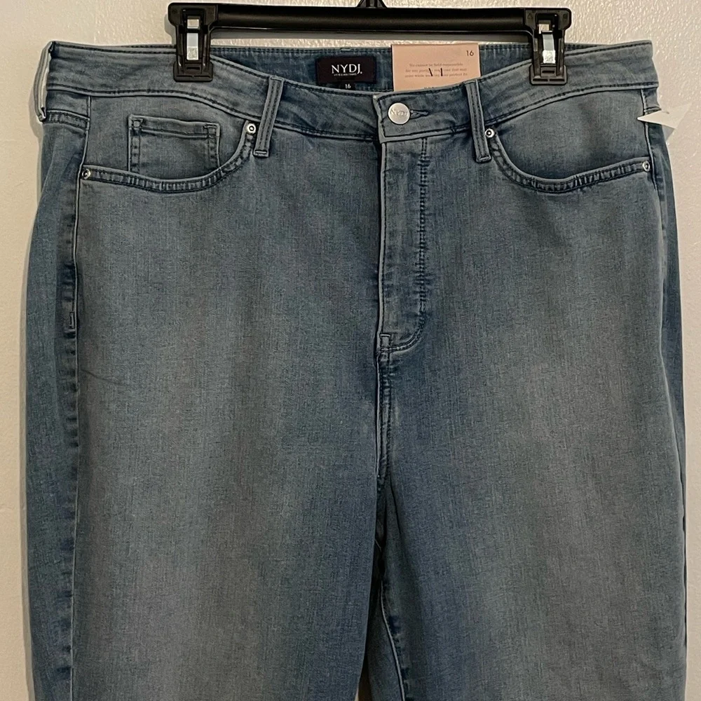 NYDJ Woman Slim Bootcut Raw Fray Jeans Size: 16 - Picture 2 of 9